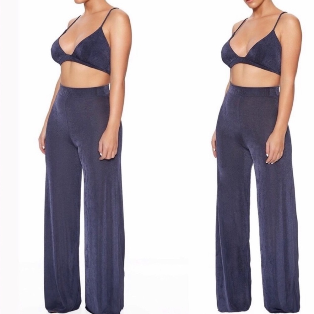Navy pants set